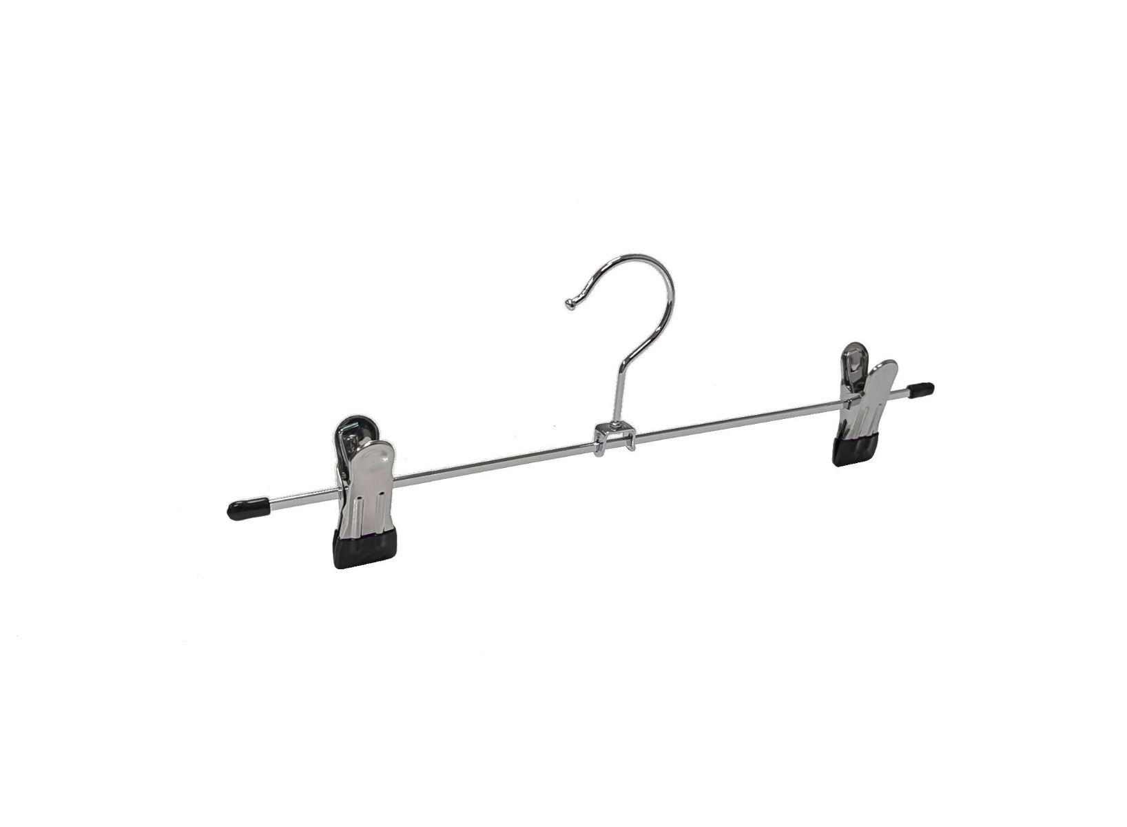 Metalen klemhanger met knijpers B30 cm Chroom