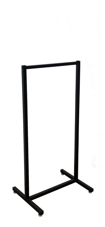Kledingrek design zwart smal 60 x 125 cm
