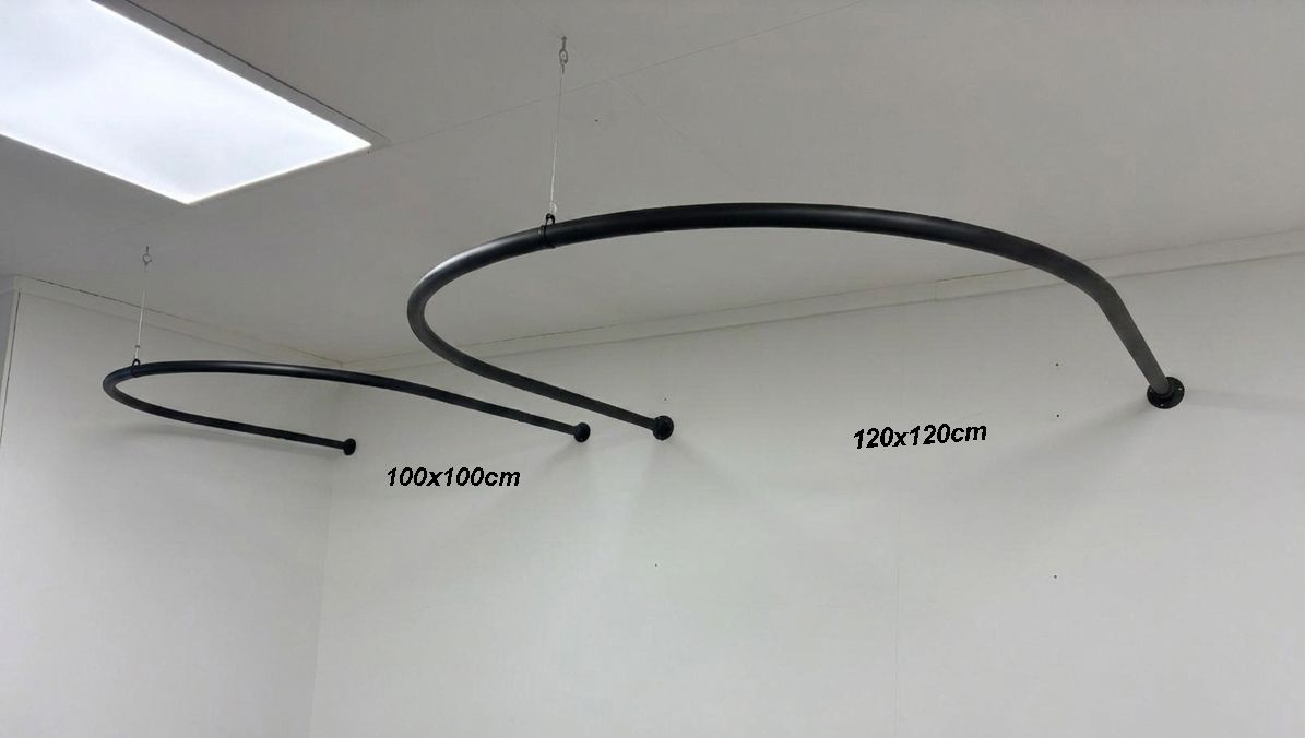 Paskamer XL ZWART 120 x 120 cm
