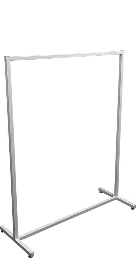 Kledingrek wit 120cm breed en 150 hoog