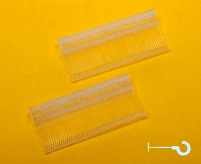 Nylon pins 35 mm S met haak wit