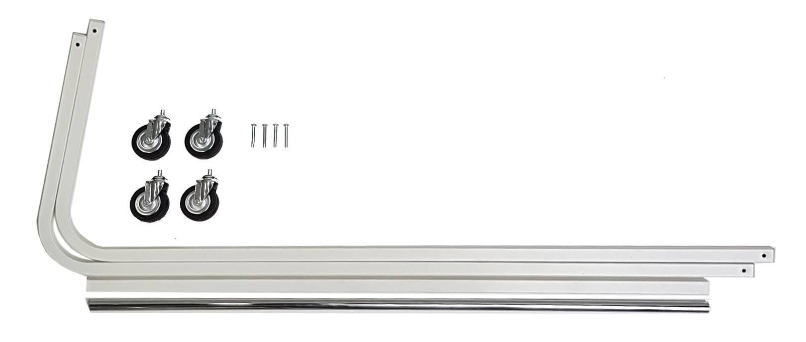 Design kledingrek wit 164 cm hoog