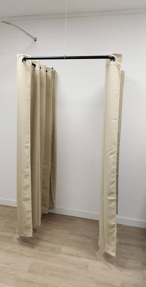 Paskamer XL ZWART 100x100 cm vierkant voorbeeld