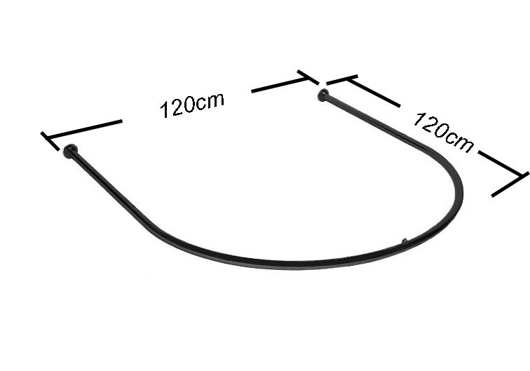 Paskamer XL ZWART 120 x 120 cm