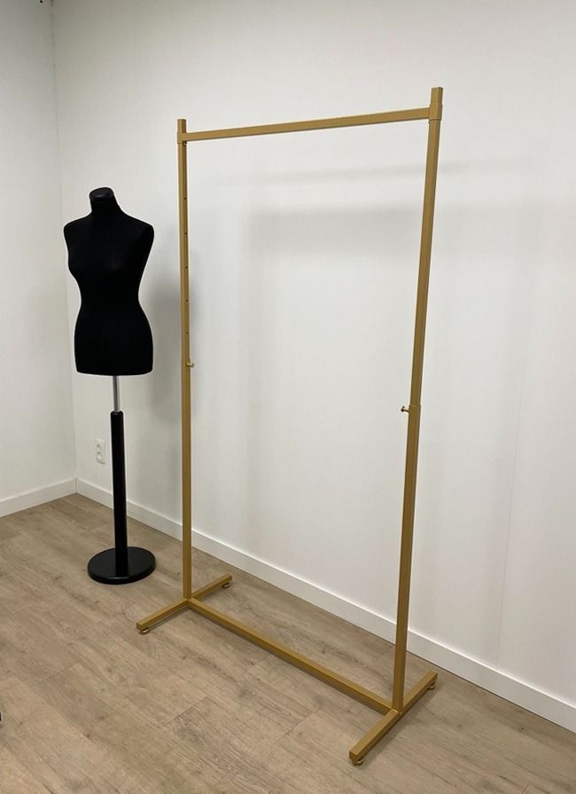 Kledingrek design 98 x 123-187cm verstelbaar goud voorbeeld hoog