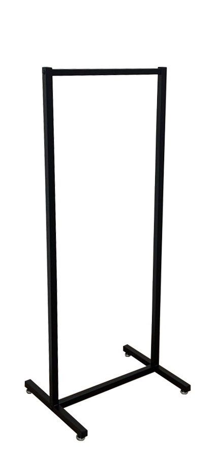 Kledingrek design zwart smal 60 x 150 cm hoog