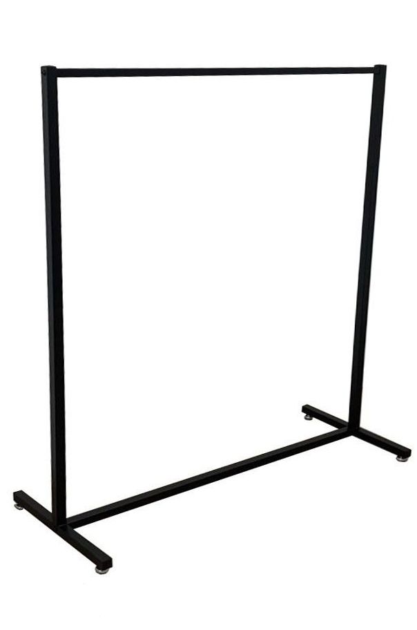 Kledingrek design zwart 150 x 150 cm