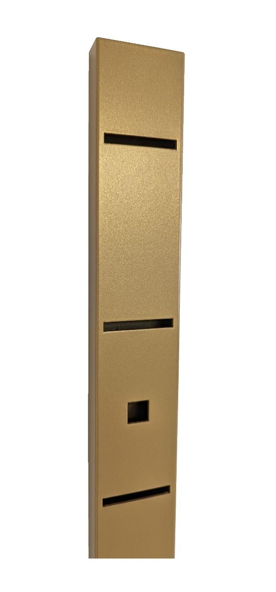 Wandrek rails Laser goud 240 cm