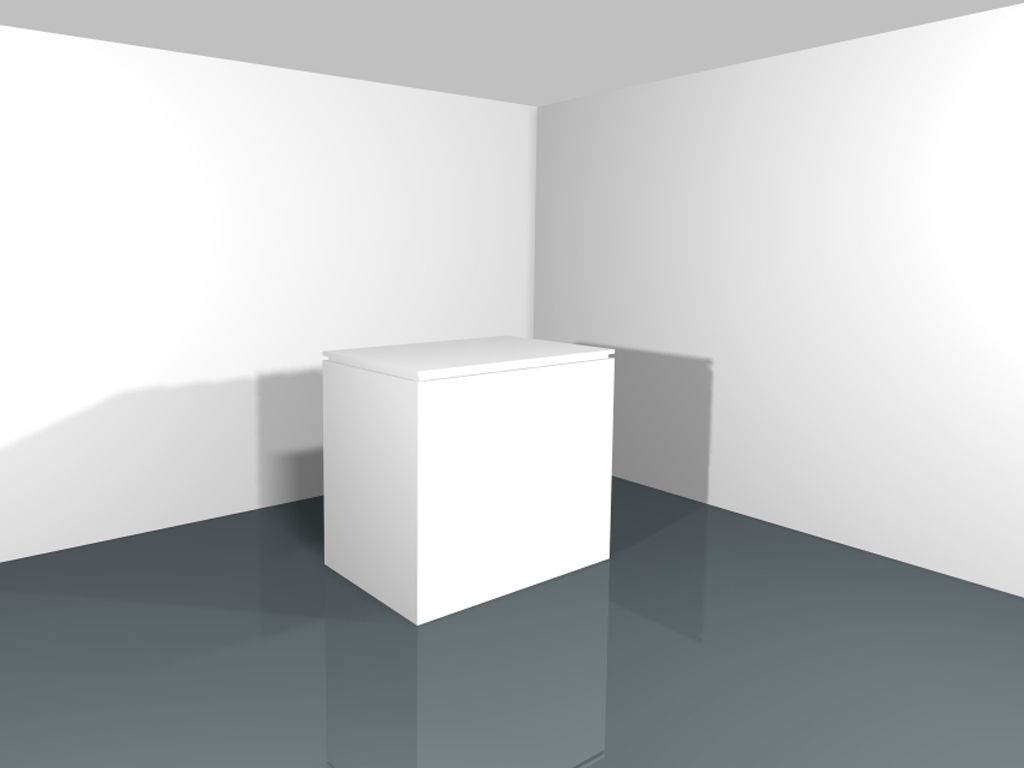 Toonbank Salon vooraanzicht