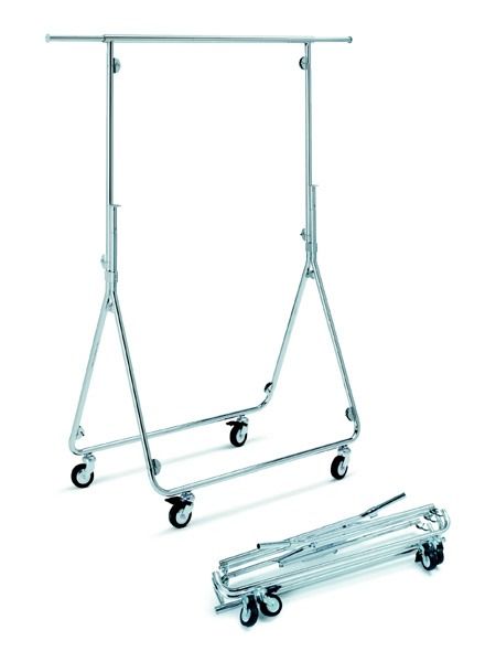 Vouwrek B100 x H160 cm Chroom