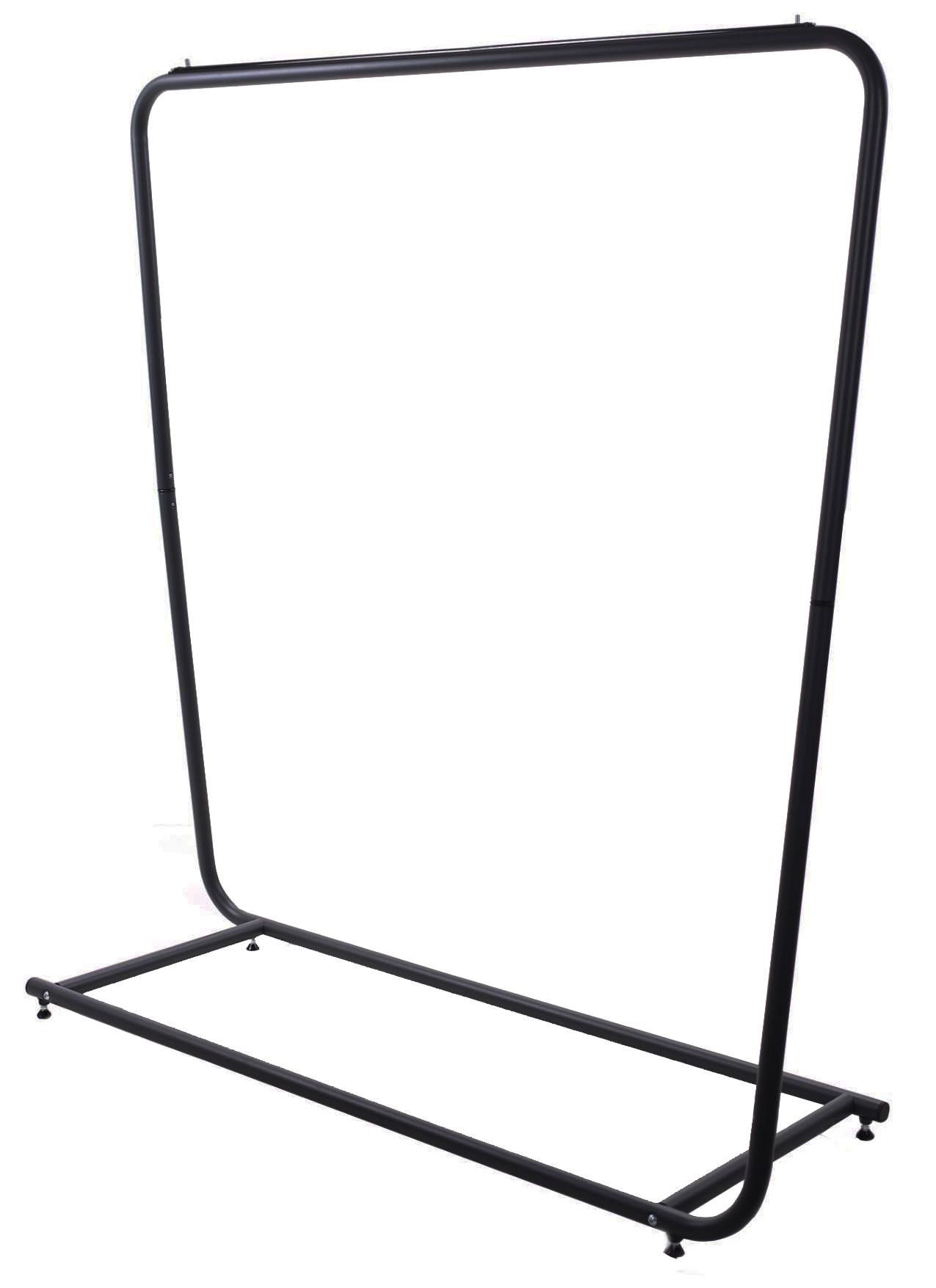Design kledingrek rechthoek zwart 150cm breed
