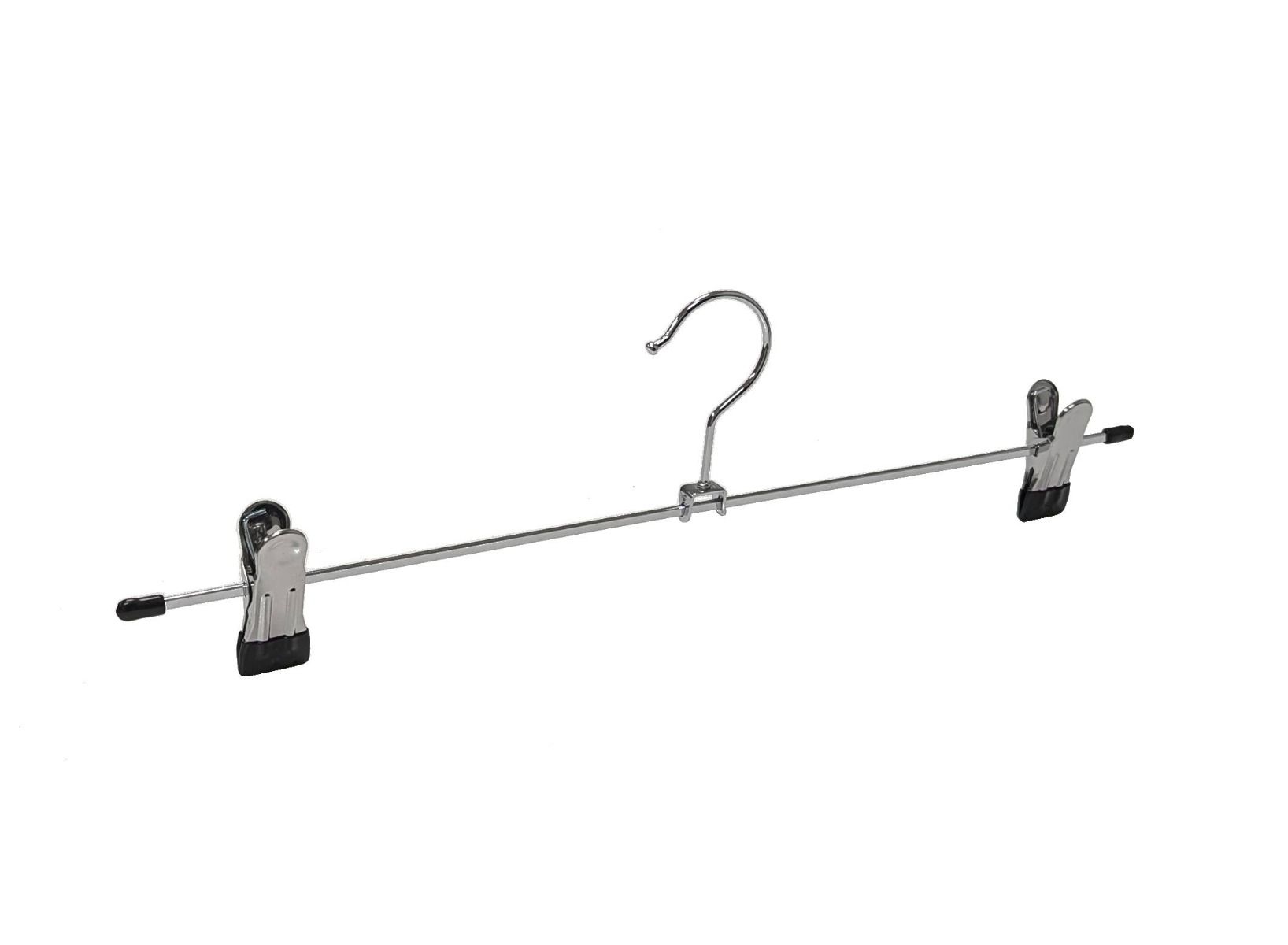 Metalen klemhanger met knijpers B40 cm Chroom