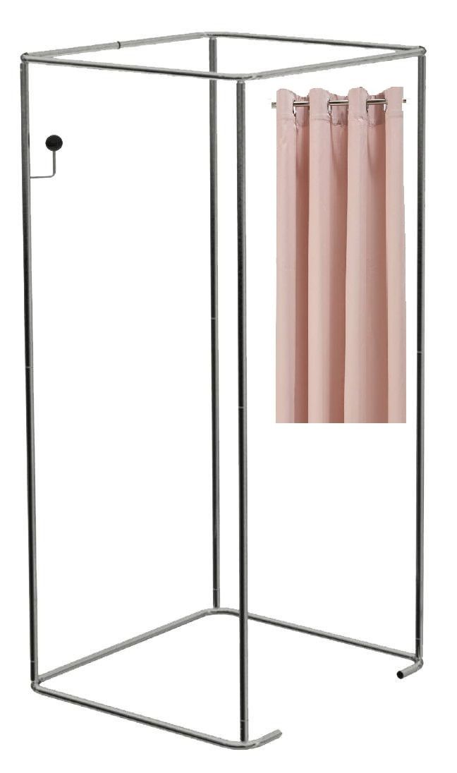 Paskamergordijn roze 2 stuks