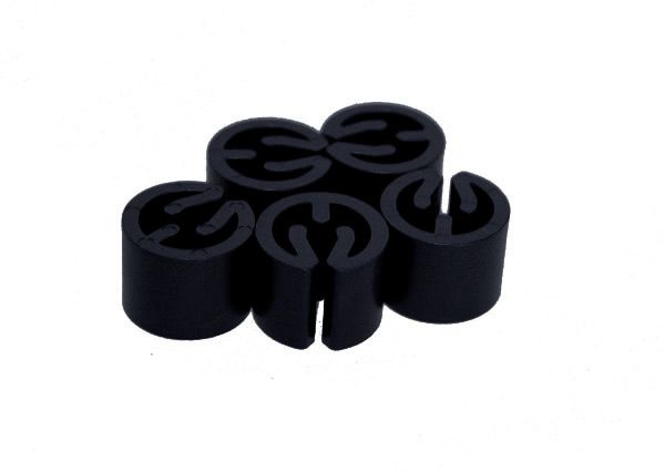 Maatdopjes blanco Zwart