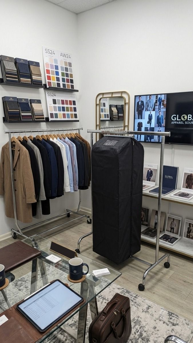 Kleding collectiehoes L 135cm met klem zwart voorbeeld 3