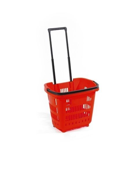 Winkelmandje rood 34 liter