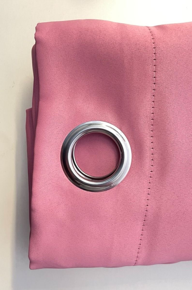 Paskamergordijn roze 2 stuks