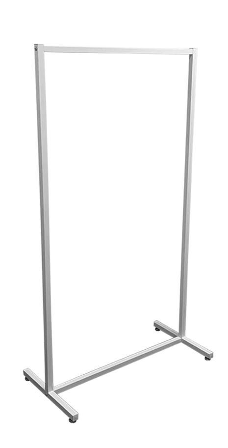 Kledingrek design recht wit 90 x 170 cm