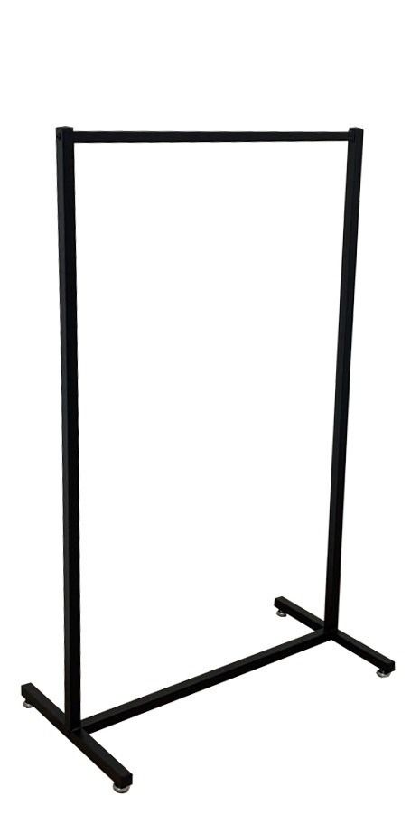 Kledingrek design zwart 90 x 150 cm