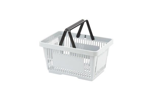 Winkelmandje grijs 22 L