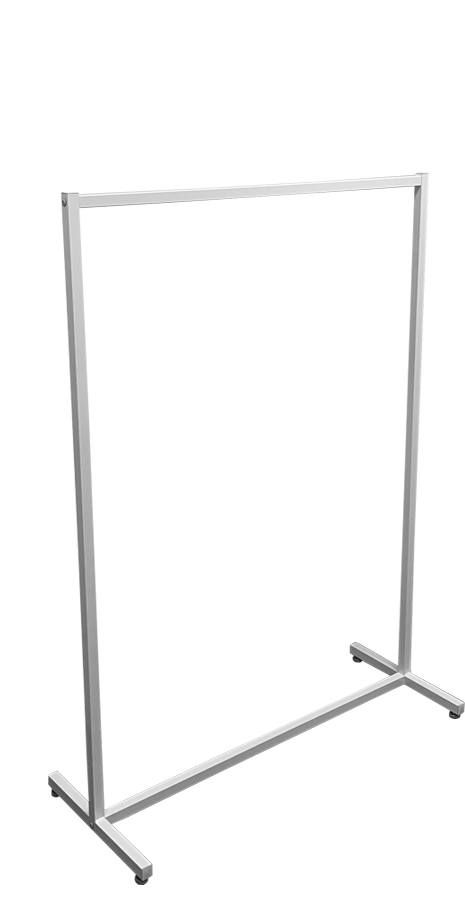 Kledingrek design recht wit 90x 150cm