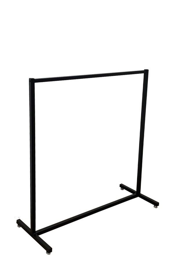 Kledingrek design zwart 120 x 125 cm