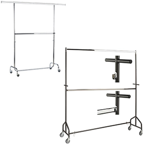dubbelrek kledingrek met tussen stang dubbelrek kledingrek met tussen stang