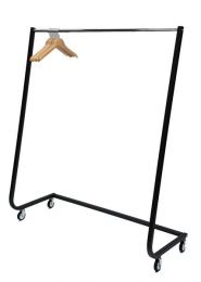 Design kledingrek zwart 164 cm hoog