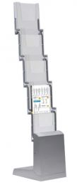 Folderstandaard opvouwbaar 5 x A4 aluminium