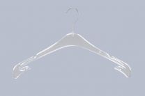 Jas-trui kledinghanger B43 cm Transparant 14mm dik