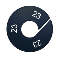 Maatring schijf kledingrek XXXXL zwart 9 cm