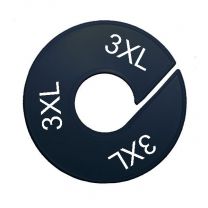Maatring schijf kledingrek XXXL zwart 9 cm