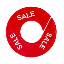 Maatring schijf kledingrek SALE rood 9 cm