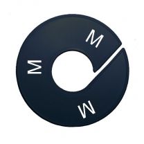 Maatring schijf kledingrek M zwart 9 cm