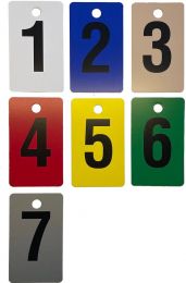 Kunststof paskamer schijf met nummers 1 t/m 7