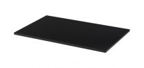 Wandrek rail zwart dubbele perforatie per paar 150cm lang