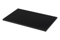 Wandrek rail zwart dubbele perforatie per paar 150cm lang