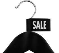 Label aanduider vaantje zwart SALE