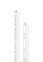 Wandrek rail wit enkele perforatie per paar 250cm