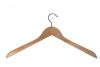 Geknikte kledinghanger 44 cm Blank gelakt hout