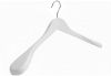 Kledinghanger hout 45 cm met brede schouders wit