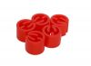 Maatdopjes blanco Rood