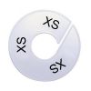 Maatring schijf kledingrek XS wit 9 cm