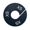 Maatring schijf kledingrek XS zwart 9 cm