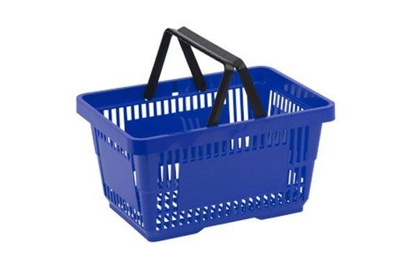 Winkelmand Blauw 30 liter
