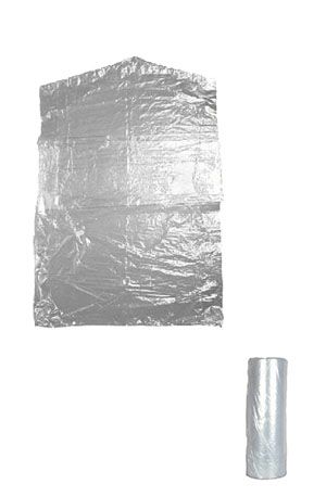 Bescherm hoes kleding L 120cm per 750 stuks 18 micron transparant.