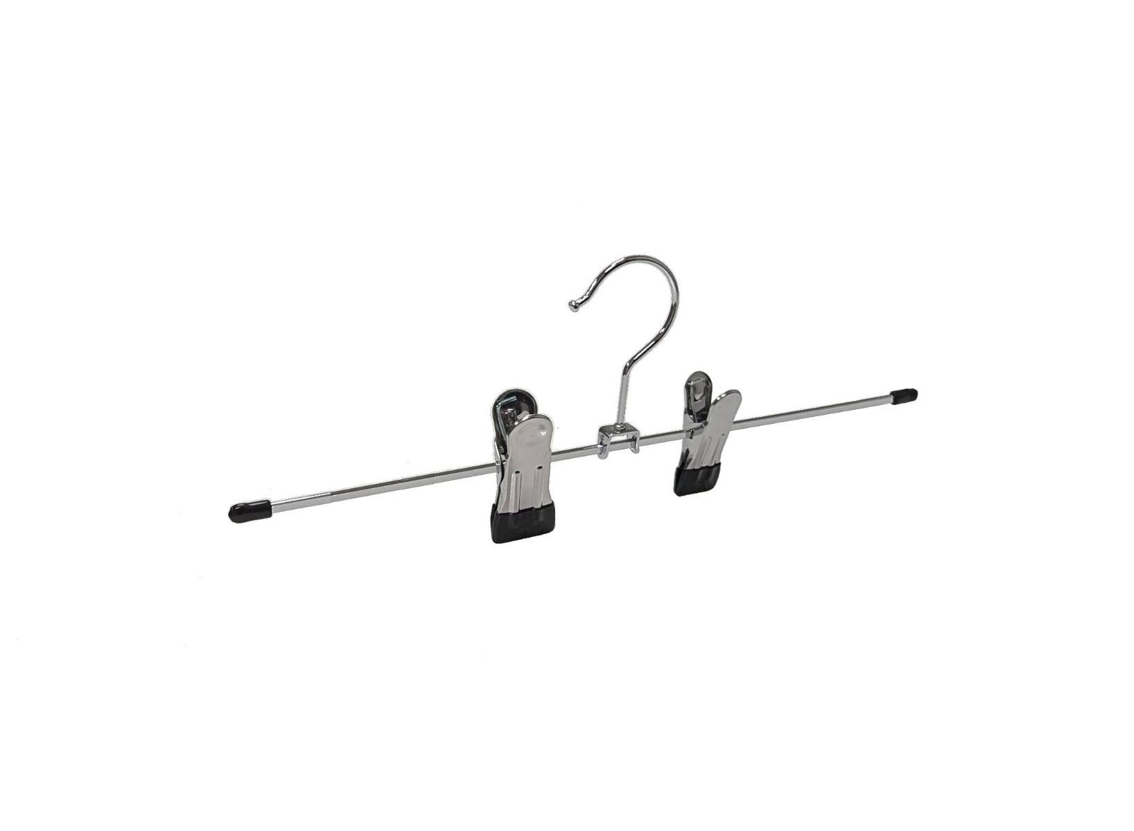 Metalen klemhanger met knijpers verschoven