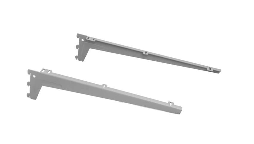 Schapdrager legbord 230mm grijs (RAL9006) per paar