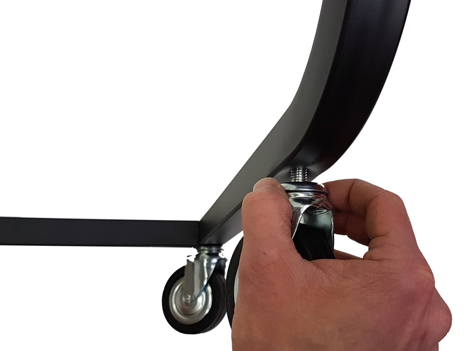 Design kledingrek zwart 164 cm hoog