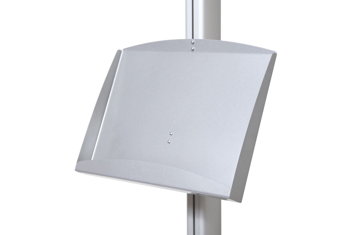 Folderrek zilvergrijs staand 8x A4 ronde voet